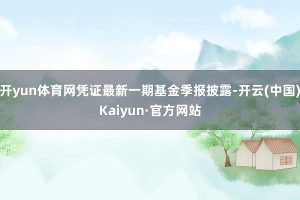开yun体育网凭证最新一期基金季报披露-开云(中国)Kaiyun·官方网站