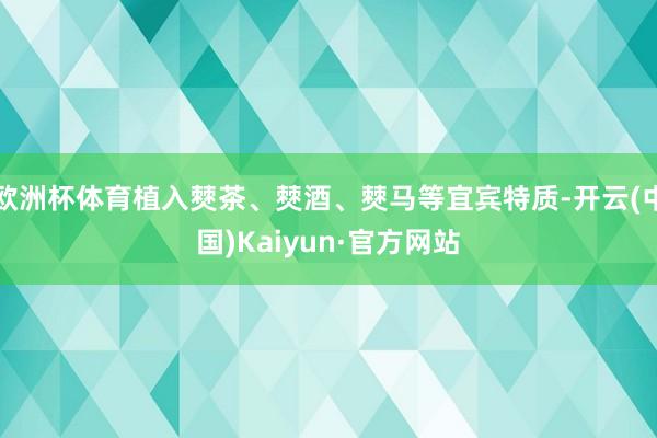欧洲杯体育植入僰茶、僰酒、僰马等宜宾特质-开云(中国)Kaiyun·官方网站