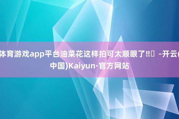 体育游戏app平台油菜花这样拍可太顺眼了‼️-开云(中国)Kaiyun·官方网站