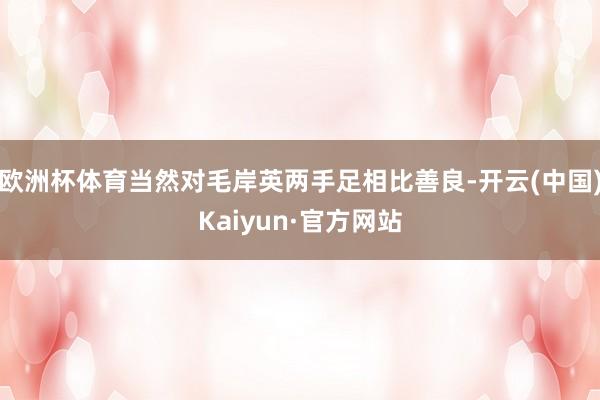 欧洲杯体育当然对毛岸英两手足相比善良-开云(中国)Kaiyun·官方网站