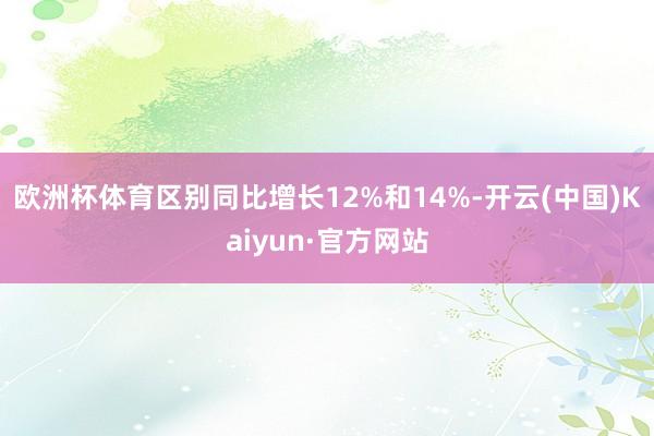 欧洲杯体育区别同比增长12%和14%-开云(中国)Kaiyun·官方网站