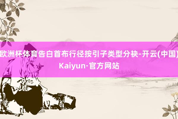 欧洲杯体育告白首布行径按引子类型分袂-开云(中国)Kaiyun·官方网站