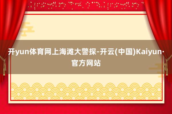 开yun体育网上海滩大警探-开云(中国)Kaiyun·官方网站