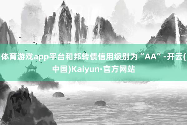 体育游戏app平台和邦转债信用级别为“AA”-开云(中国)Kaiyun·官方网站