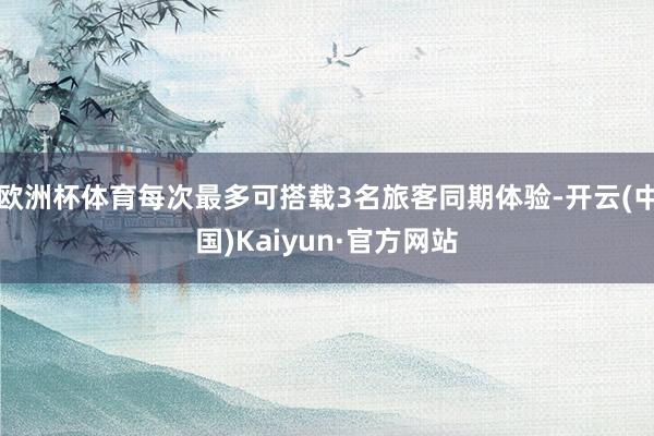 欧洲杯体育每次最多可搭载3名旅客同期体验-开云(中国)Kaiyun·官方网站